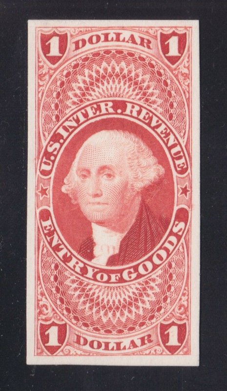 US R67P4 $1 Entry of Goods Proof on Card VF-XF SCV $45