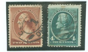 United States #210-211  Single