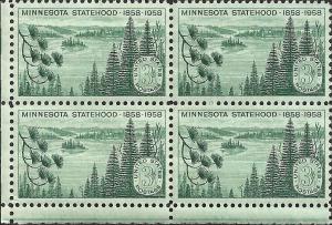 # 1106 MINT NEVER HINGED MINNESOTA STATEHOOD