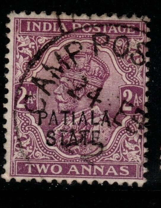 INDIA-PATIALA SG52 1912 2a PURPLE USED