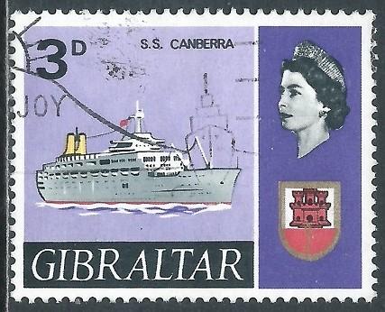 Gibraltar, Sc #190, 3d Used