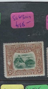 ST LUCIA (P2602BB) 400 YEARS ANN SG 63   MOG 