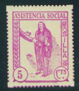 SPAIN Civil War Republic SILLA Label GG 1237