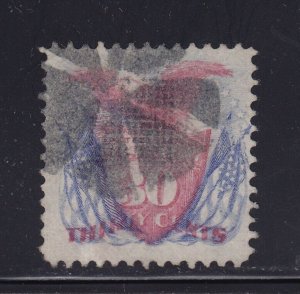 121 F-VF used neat cancel with nice color cv $ 425 ! see pic !