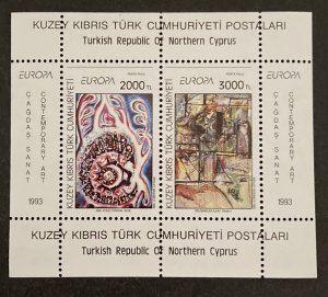 Turkish Cyprus 1993 #345 S/S, Europa, MNH.