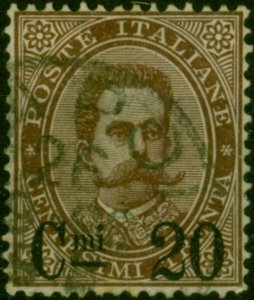 Italy 1890 20c on 30c Brown SG45 Fine Used