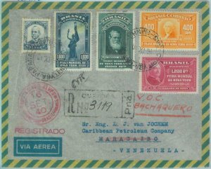 89585 - BRAZIL - POSTAL HISTORY - REGISTERED COVER to VENEZUELA  1940