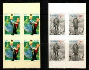 Norway Scott 1329a-30a Mint NH panes of 4 (Catalog Value $19.00)