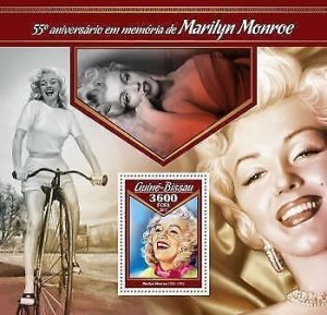 2017 Guinea-Bissau. Marilyn Monroe. Y&T Code: 1278. Michel Code: 9073 / Bl.1567