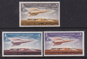 Yemen MI 165-167 Space MNH VF