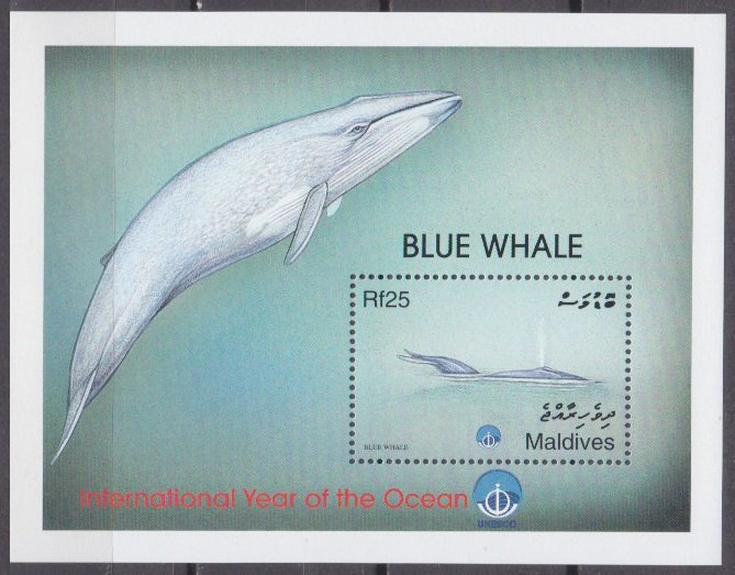 1999 Maldive Islands 3181/B418 Sea fauna 6,00 €