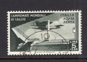 Italy 1934 Soccer Airmail 5L High Value VF Used #C64