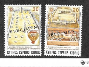 CYPRUS Sc 859-60 NH issue of 1995 - HISTORICAL PLACES - 'SPECIMEN'