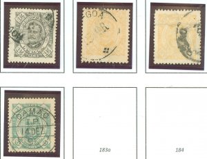 Portuguese India #181-183 Used Single