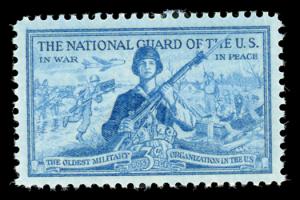 1017 3c NATIONAL GUARD - Mint NH OG VF