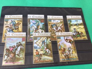 Republic de Guinea Ecuatorial Don Quijote medieval MNH stamps Ref 54533