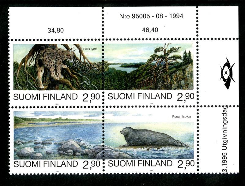 FINLAND 960 MNH BK/4 SCV $7.00 BIN $4.25