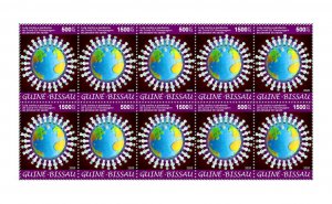 Guinea-Bissau Medical Stamps 2020 MNH Corona Frontline Health Workers 10v M/S