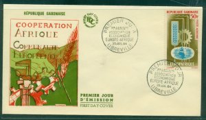 Gabon 1964 Europ Africa FDC