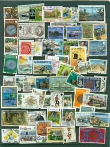 57 different Guernsey stamps used collection
