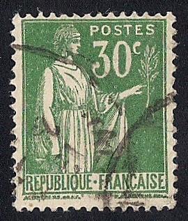 France #264 30C Peace with Olive Branch Stamp used F