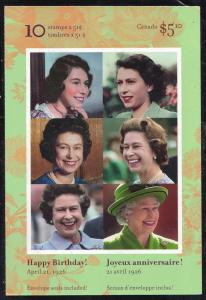 Canada Scott # BK321 (Queen Booklet)