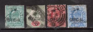 Great Britain #O49 - #O52 VF Used & Scarce