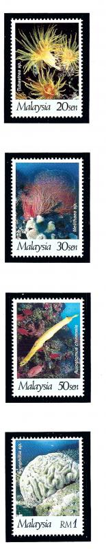 Malaysia 632-35 MNH 1997 Coral