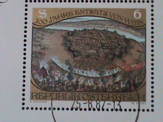 AUSTRIA-1987-300TH ANNIVERSARY OF OLD CITY-VON WUEN- CTO S/S VF-LAST ONE