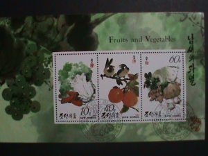 ​KOREA-1993-SC#  3232-7 LOVELY FRUITS & VEGETABLES CTO S/S- VF HARD TO FIND