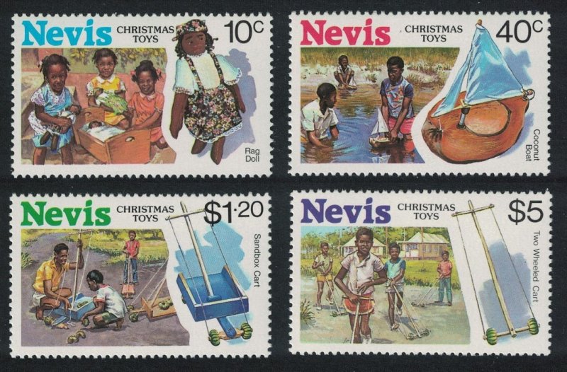 Nevis Christmas Toys 4v 1987 MNH SG#489-492