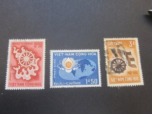 Vietnam 1965 Sc 255-57 set FU