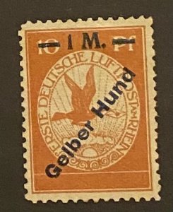 [AG] Germany 1912 Airmail Mi IV « Gelber Hund » Mint *Hinged* Mi-CV 642$