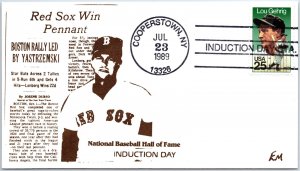 U.S. SPECIAL EVENT COVER CARL YASTRZEMSKI HALL OF FAME INDUCTION CEREMONY 1989