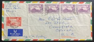 1960 Addis Ababa Ethiopia Airmail Cover To Broomfield CO USA