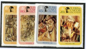 TURKS & CAICOS 481-484 MH SCV $2.50 BIN $1.00 ART