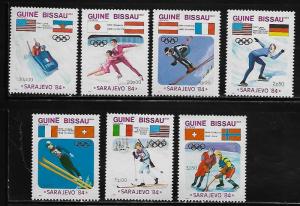 Guinea Bissau 529-35 Winter Olympic Sports Mint NH