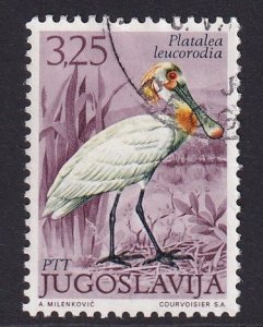 Yugoslavia   #1105  used 1972  birds 3.25d  spoonbill