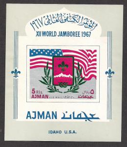 AJMAN SC# BLOCK 15 Bx VF MNH 1967 MICHEL