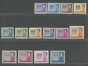 1963 Northern Rhodesia, Stanley Gibbons n. 75/88, Series of 14 Values - MNH**