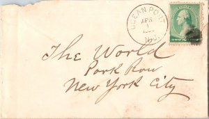 United States New Jersey Ocean Port c1888 cork killer  1850-1894  2c Green Wa...