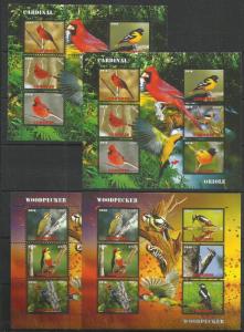 Nature Animals Birds Cardinal Pheasant Imp.Perf. 5 sk.- 2016 (private issue) FG3