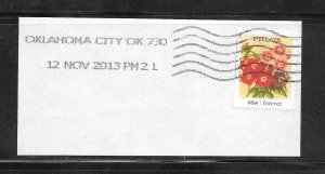 Just Fun Page #4754 Used on Piece OKLAHONACITY OK 12/NOV/2013 CANCEL