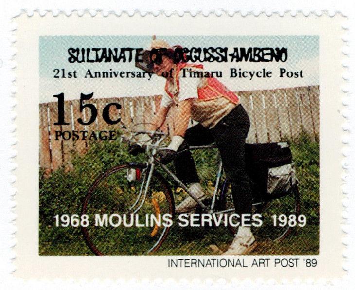 (I.B-CK) New Zealand Cinderella : Timaru Bicycle Post 15c (Anniversary)