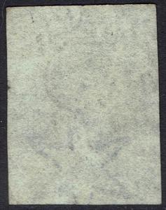 SOUTH AUSTRALIA 1856 QV 6D SLATE BLUE IMPERF USED 