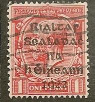 Ireland      Scott   2      Overprint   Used