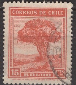 Chile 1940: Sc. # 200; O/Used Single Stamp