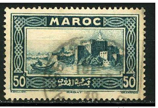 Morocco 1933 - Scott 135 used - Kasbah of the Oudayas, Rabat