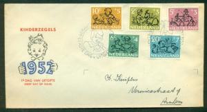 NETHERLANDS #B243-7 Child Welfare Official FDC, Complete set, NVPH $150.00