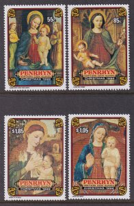 Penrhyn Island 411-414 Christmas MNH VF